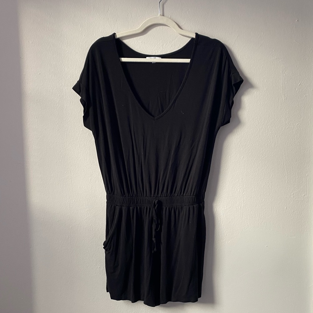 Z Supply Black Cotton Romper